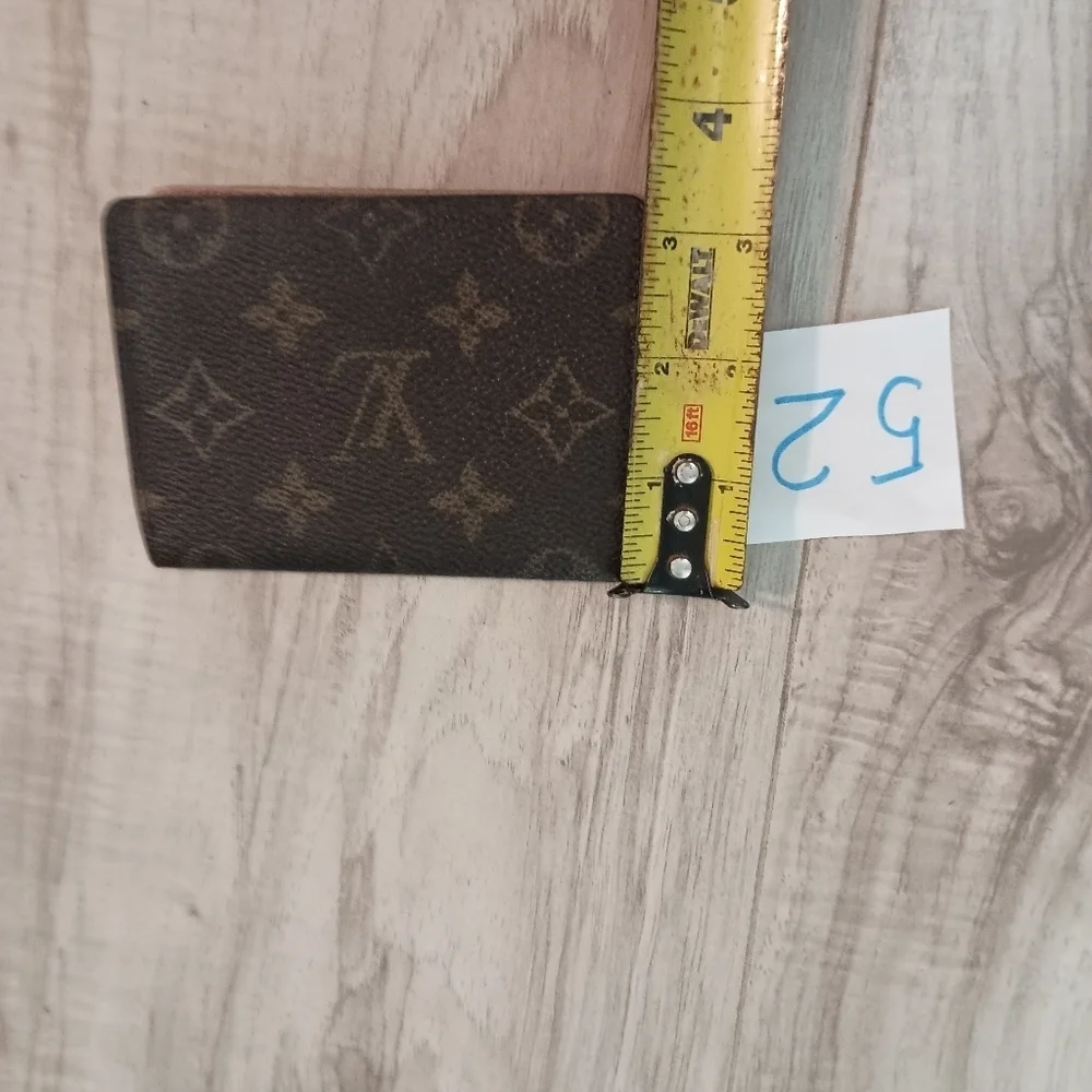 AuthLouis Vuitton Monogram Canvas Porte 2 cartes Vertical Pass Card Case Wallet